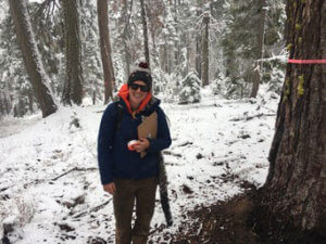 Trailworker in the winter