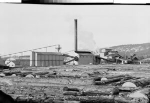 Historical photo of Collins Pine Company 1945