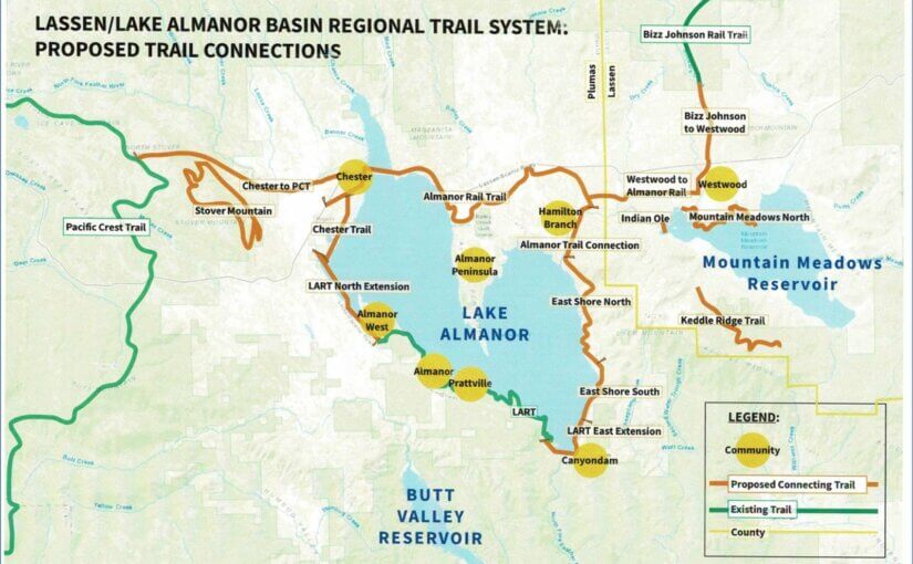 Lassen and Lake Almanor Basin Regional Trails System Concept Plan Map