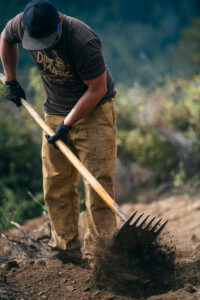 Digging trail