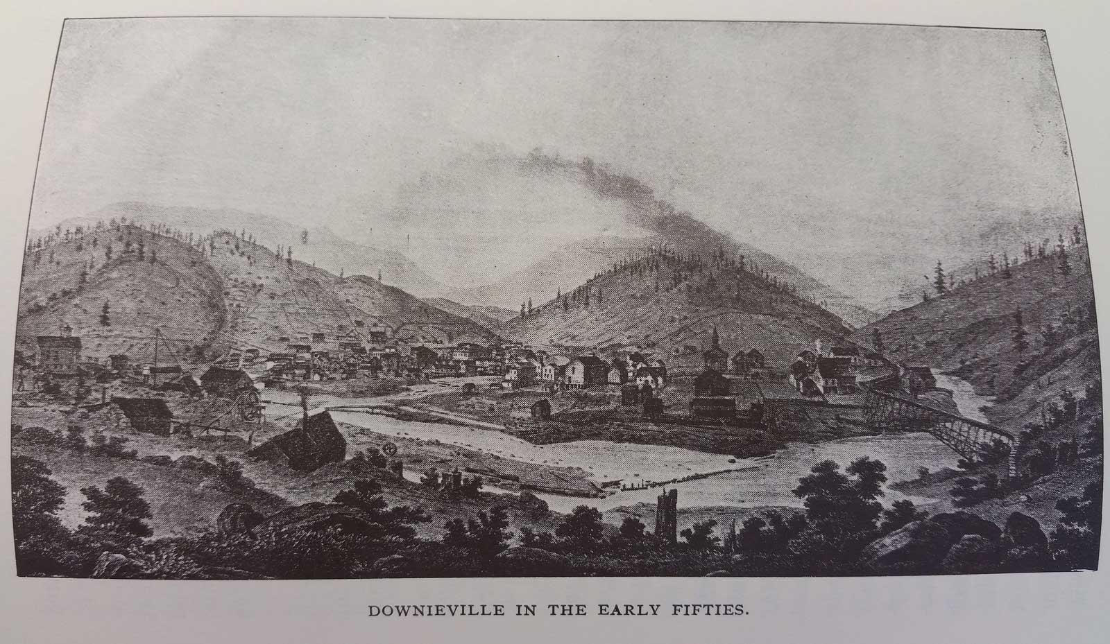 Downieville in the 1850's Illustration