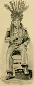 Drawing of Old Winnemucca Chief Truckee