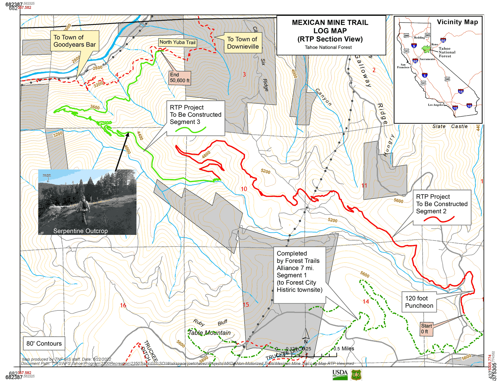 Mexican Mine Trail Map