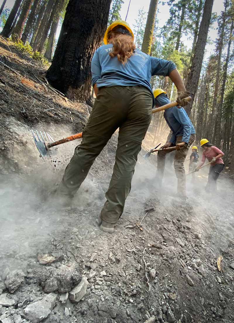 Youth Crew building trail