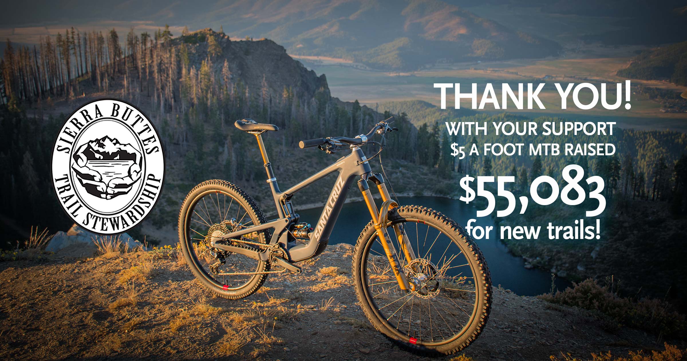 Thank you! We raised $55,083 for trails!