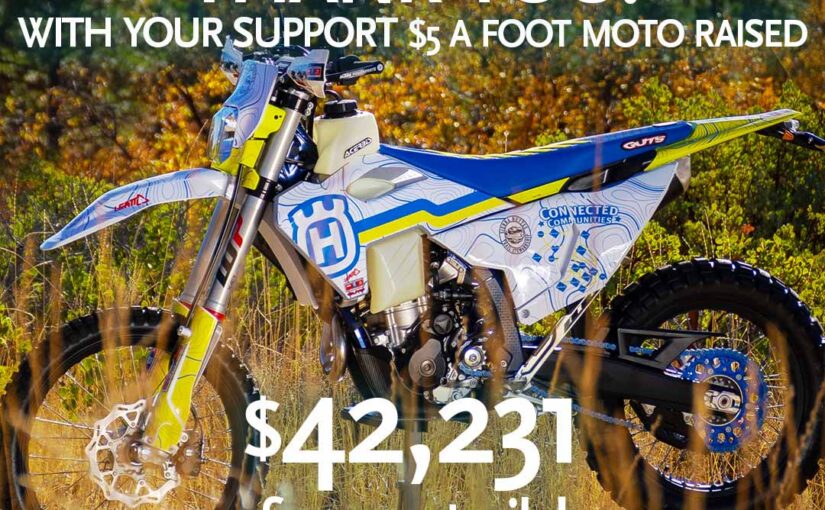 5 Bucks a Foot Moto Raised $42,231 for Trails