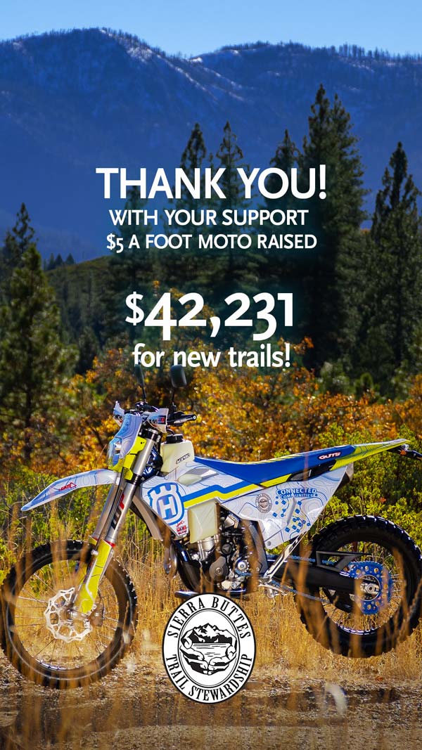 Thank you! With your support, we raised $42,231 for new trails!