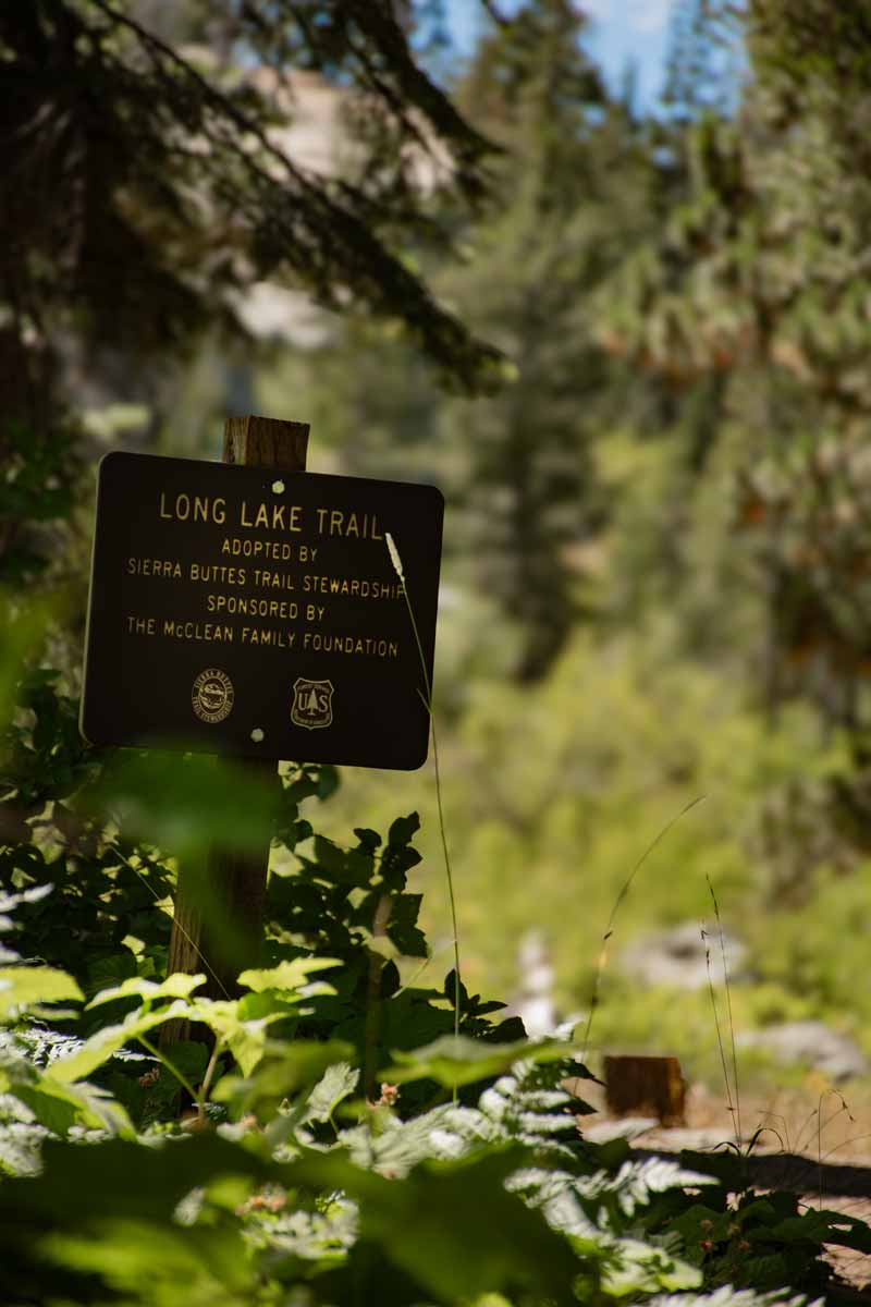 Adopt a Trail Long Lake sign